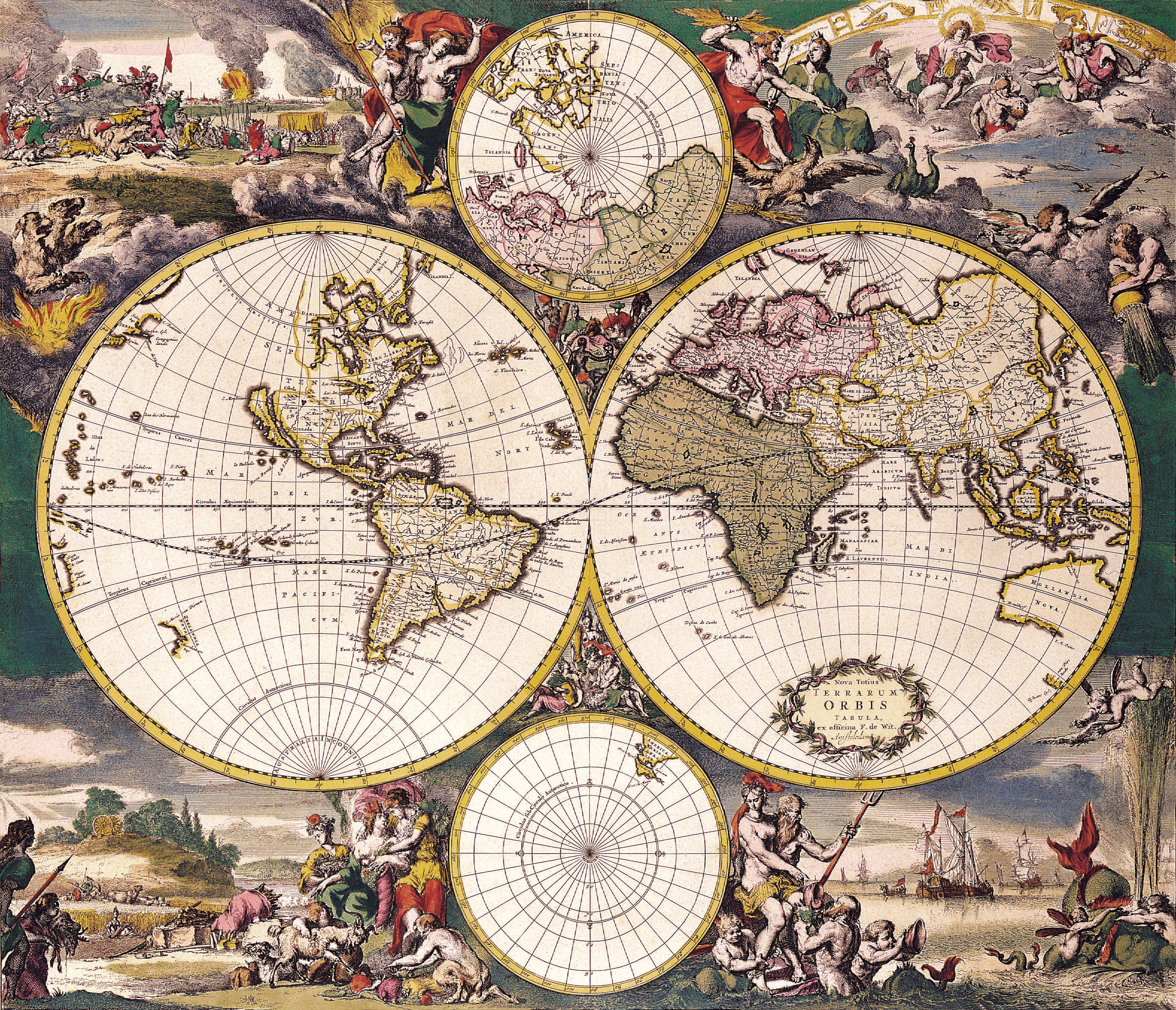 This meme is a humorous image of a vintage-style world map with a large, red "X" marked through the middle of the United States. The text "I can see for miles and miles and miles and miles" is written in a playful, cursive font above the "X", referencing the classic song "I Can See for Miles" by The Who. The image is likely used to poke fun at someone's ability to see a long way, implying they are trying to be impressive but are actually just average.